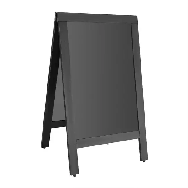 Olympia stoepplank zwart houten frame 500x850mm Dagaanbieding