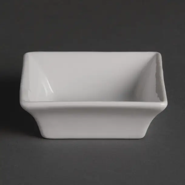 Rechtstreeks Van De Fabrikant OlympiaWhiteware amuseschaaltjes wit 7,5x7,5cm (12 stuks)