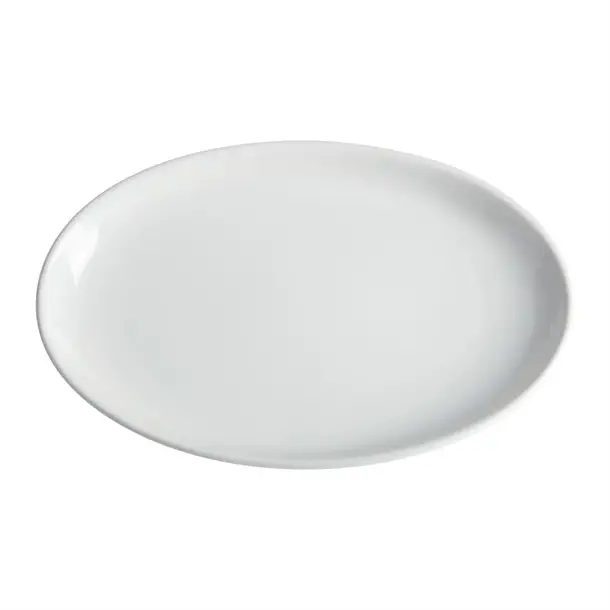 Fabrieksprijs Olympia Whiteware diepe ovale schaal 36,5x23,5cm (2 stuks)