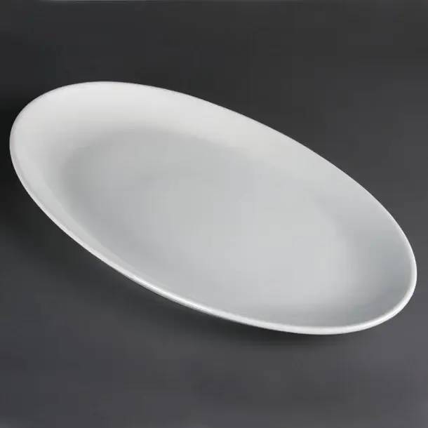 Olympia Whiteware diepe witte ovale schaal | Porselein | 50Øcm Laatste Kans