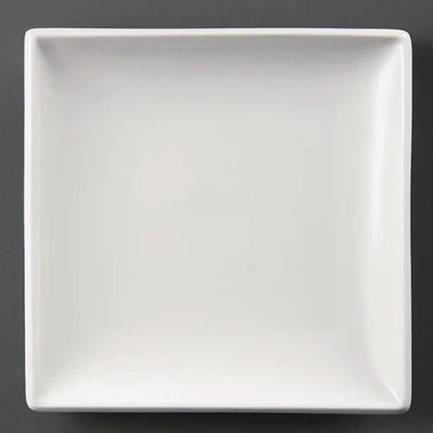 Beperkt Aanbod Olympia Whiteware vierkante borden | Porselein | 29,5Øcm | 6 stuks