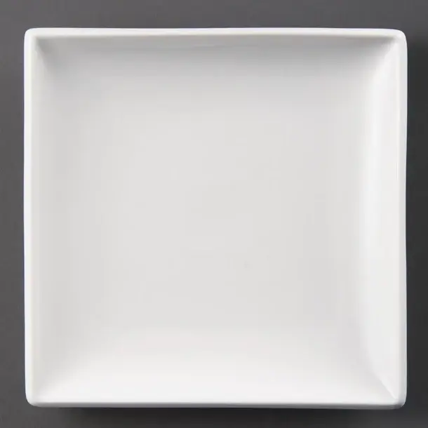 Olympia Whiteware vierkante borden wit 24cm (12 stuks) Uitverkoop