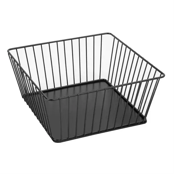 Koopje Olympia Olympia wire voedseldisplay dienblad vierkant | Zwart | 230x230x100mm