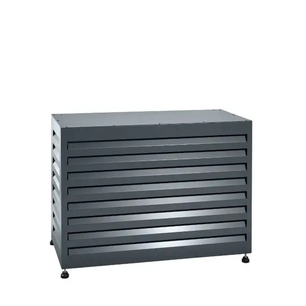 Betaalbaar Evolar Omkasting kap | Behuizing voor Airco/warmtepomp | Zwart | 80x110cm