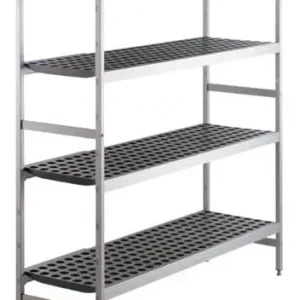 Betrouwbaar HorecaTraders Opbergrek | Aluminium | 120x46x170 cm