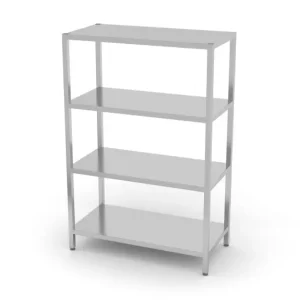 HorecaTraders Opbergrekken met 4 legplanken | RVS | 7 verschillende maten Speciale Aanbieding