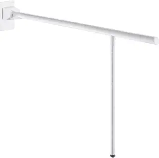 Nu Kopen HorecaTraders Opklapbare RVS Wandbeugel 900 mm Wit voor Aangepast Sanitair