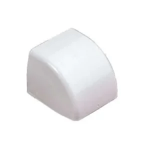 Gereduceerde Prijs HorecaTraders OptimalDuct Eindkapje 80x60mm - Wit (RAL 9010) - Set van 10 Stuks