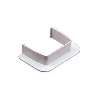 Direct Beschikbaar HorecaTraders OptimalDuct Muurrozet 80x60mm - Wit (RAL 9010) - Set van 10 Stuks