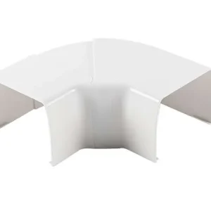 Fabrieksprijs HorecaTraders OptimalDuct Regelbare Bocht 80x60mm - Wit (RAL 9010) - Set van 10 Stuks