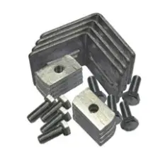 HorecaTraders Optionele bevestigingskit voor ''H'' Frame stelpoten | 305 x 305 mm Merkproduct