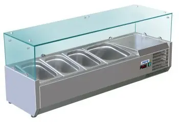 Saro Opzetkoelvitrine 3 x 1/3 + 1 x 1/2 GN Merkproduct