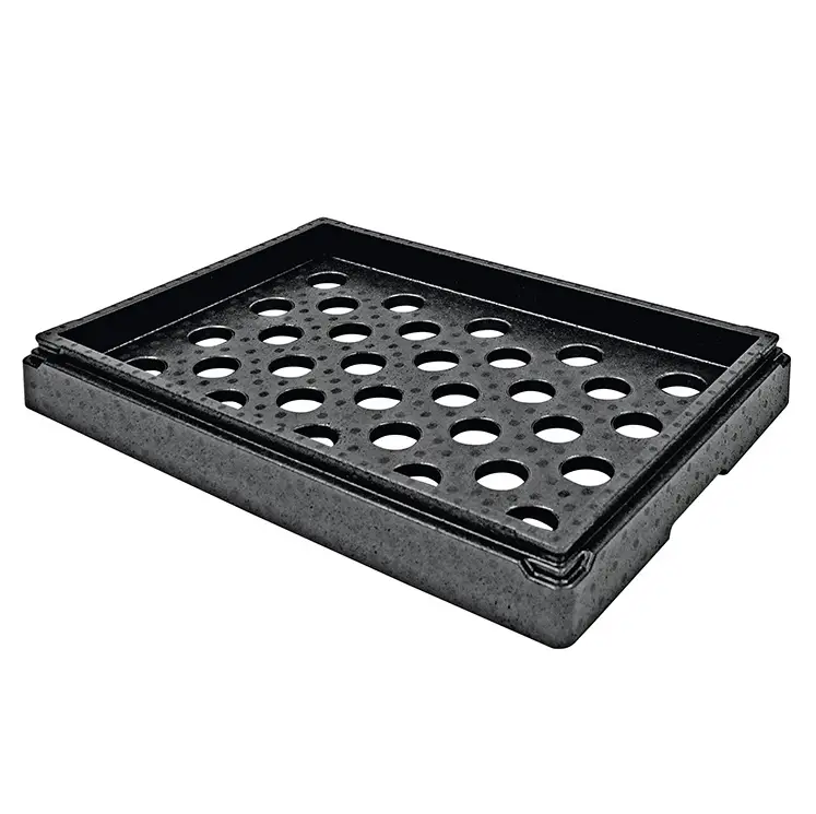 HorecaTraders Opzetrand | Polypropylene | Zwart | Voor koel- en warmhoud elementen Speciale Aanbieding