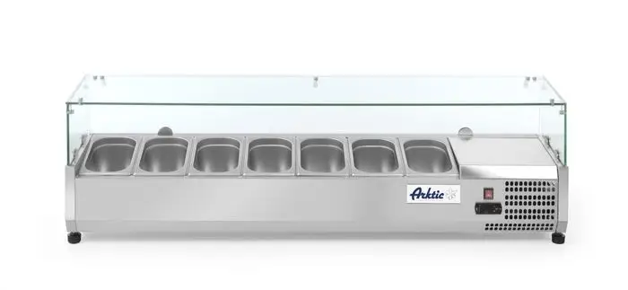 Opzetvitrine 7x GN 1/4 230 v | 1505x335x(h)460 Koop Vandaag