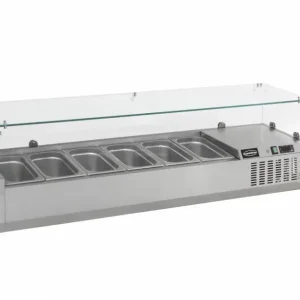 Gereduceerde Prijs HorecaTraders Opzetvitrine Gekoeld van Combisteel GN 1/3 | 5 formaten