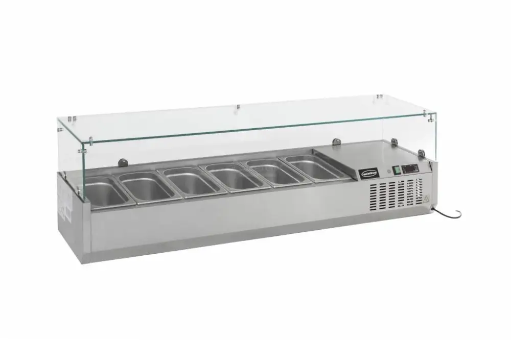 Gereduceerde Prijs HorecaTraders Opzetvitrine Gekoeld van Combisteel GN 1/3 | 5 formaten
