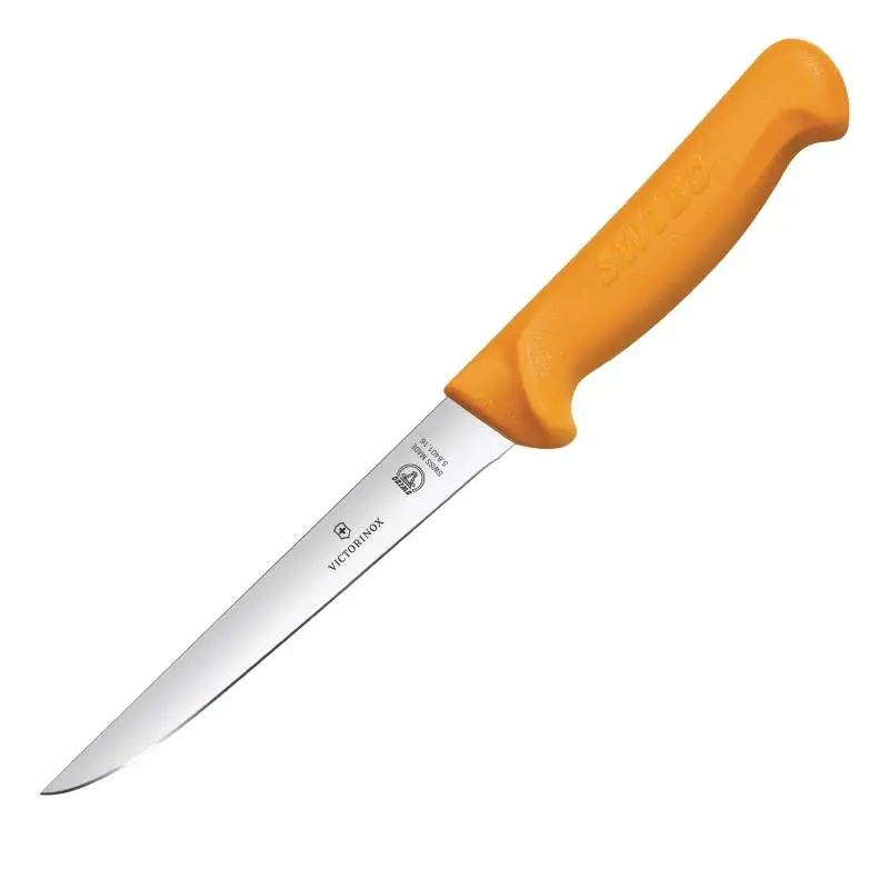 Swibo Oranje Uitbeenmes breed | 18 cm Laatste Kans
