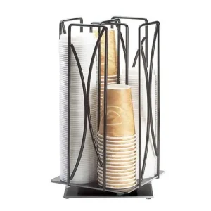 Gratis Retour HorecaTraders Organizer voor Koffietoebehoren -| Zwart | Kunststof | 204x204x445mm