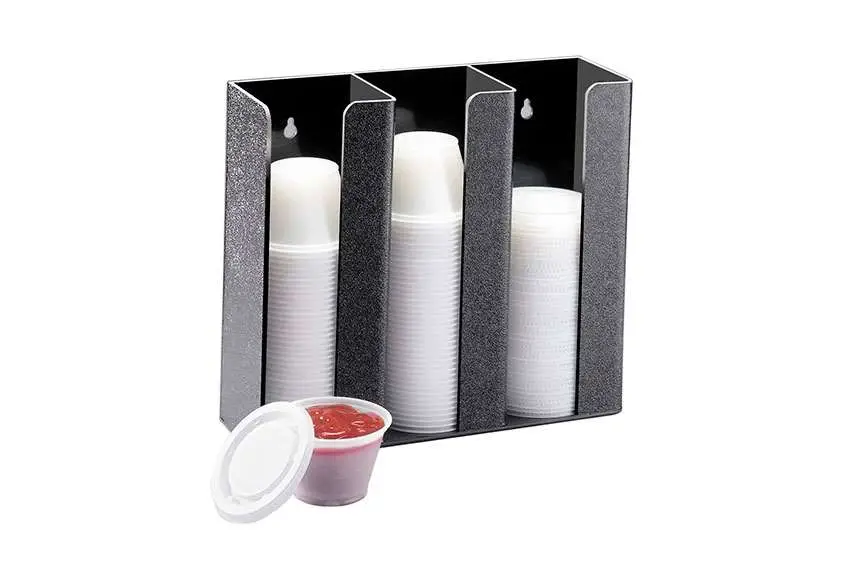 HorecaTraders Organizer voor Koffietoebehoren | Large | Zwart | Kunststof | 229x102x229mm Gereduceerde Prijs