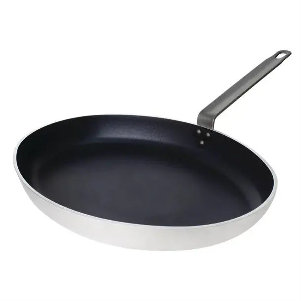 Op = Op HorecaTraders ovale koekenpan aluminium 36cm | teflon platinum plus | ovenbestendig