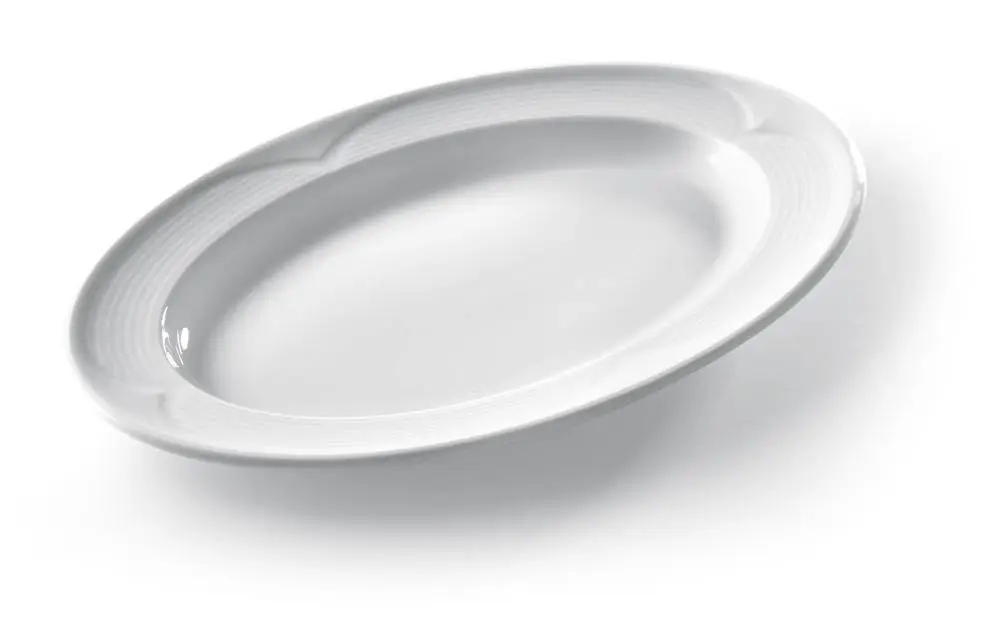 Hendi Ovale Serveer Schalen Wit Porselein | 34x24cm (6 stuks) Shop Nu