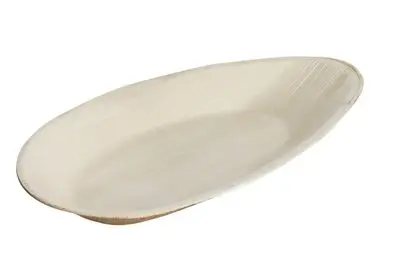 HorecaTraders Ovale Wegwerp Palmbladborden | 32 x 18cm | Per 100 stuks Exclusieve Aanbieding