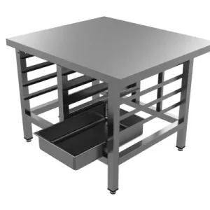 HorecaTraders Oven onderstel | RVS | 90 x 80 x 90 cm Nieuw