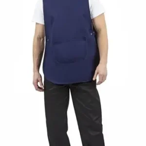 HorecaTraders Overgooierschort met zak navy blue Aanbieding