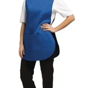 HorecaTraders Overgooierschort met zak royal blue Nieuw