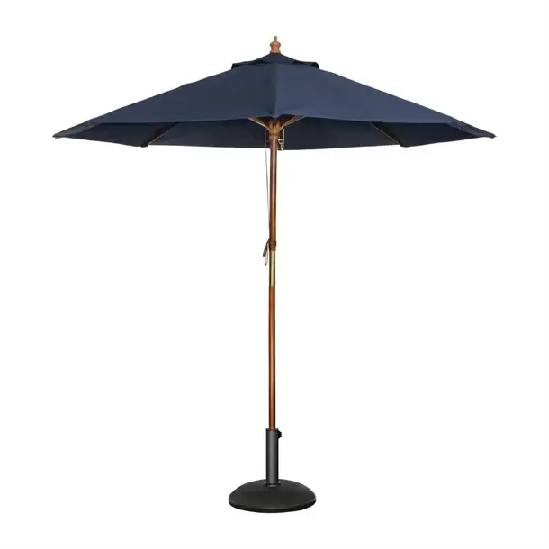 HorecaTraders ronde donkerblauw parasol | polyester | Ø 3 meter Seizoensaanbieding