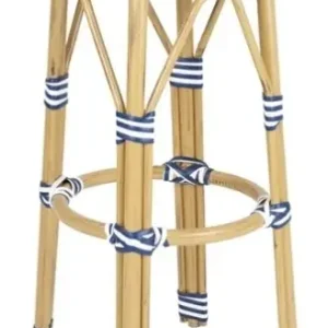 Exclusieve Aanbieding HorecaTradersParijse Stijl PE Rattan Barkrukken Blauw (2 Pack)