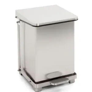 Beperkt Aanbod HorecaTraders Pedaalemmer met scharnierdeksel 27L | 37x37x(h)44.5cm