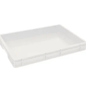 Uitverkoop HorecaTraders PIZZADEEGBAK | 600X400X70 MM | WIT GESLOTEN