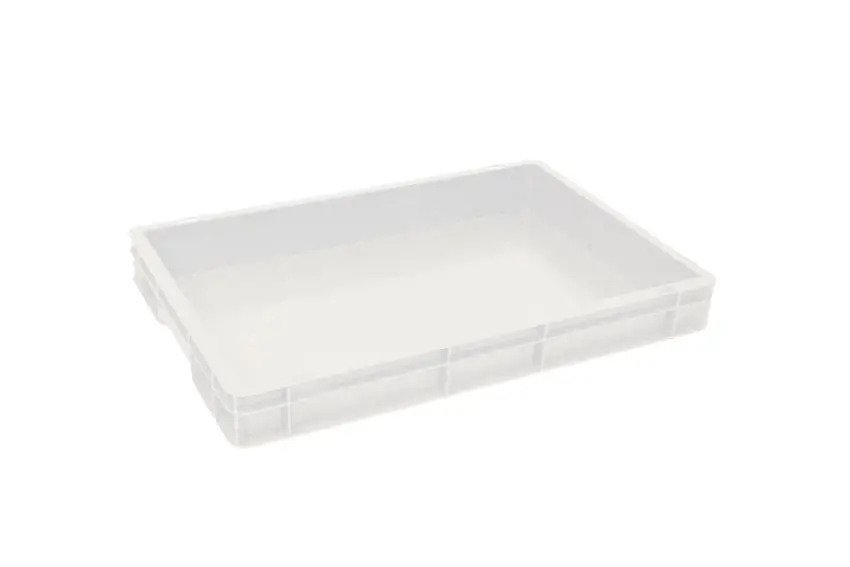 Uitverkoop HorecaTraders PIZZADEEGBAK | 600X400X70 MM | WIT GESLOTEN