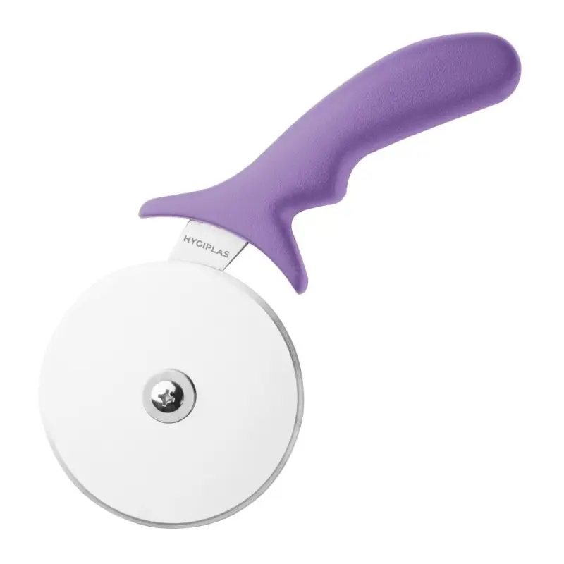 HorecaTraders pizzasnijder | 102mm | paars | sterk en effectief RVS blad Must-Have