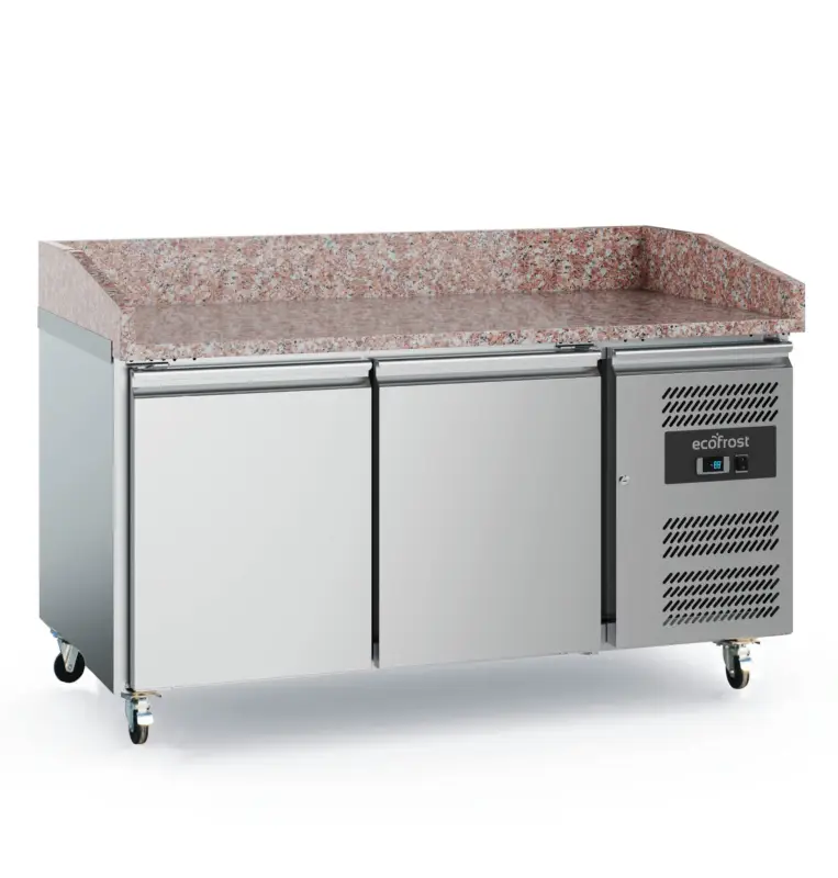 Ecofrost Pizzawerkbank | RVS | 390L | 2 deurs Bestel Nu