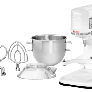 Express Levering HorecaTraders Planetaire mixer 1,2kg | 7L | RVS/Wit