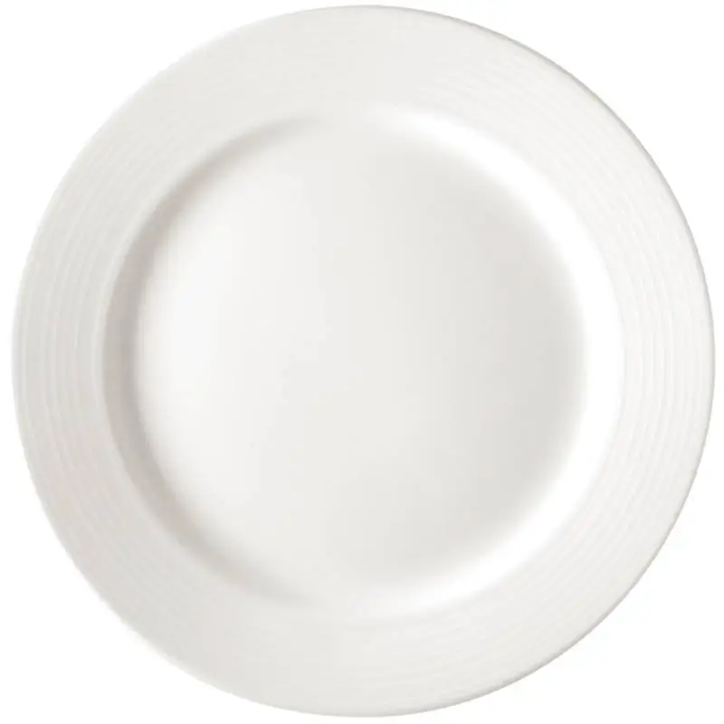 Olympia Platte restaurant bord met brede rand 31 cm (stuks 6) Flitsaanbieding