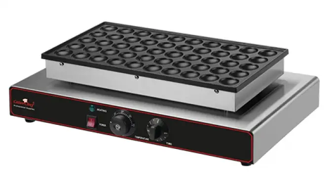 Betaalbaar CaterChefPoffertjes bakplaat | 0° tot 300°C | (H)17x55x37,5 cm
