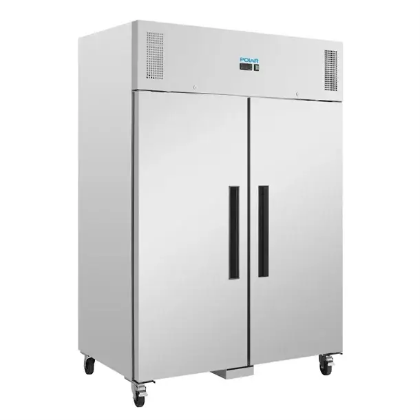 Gratis Retour HorecaTraders Horeca 2-deurs vriezer | 1200L | Professionele RVS | GN 2/1 vriezer