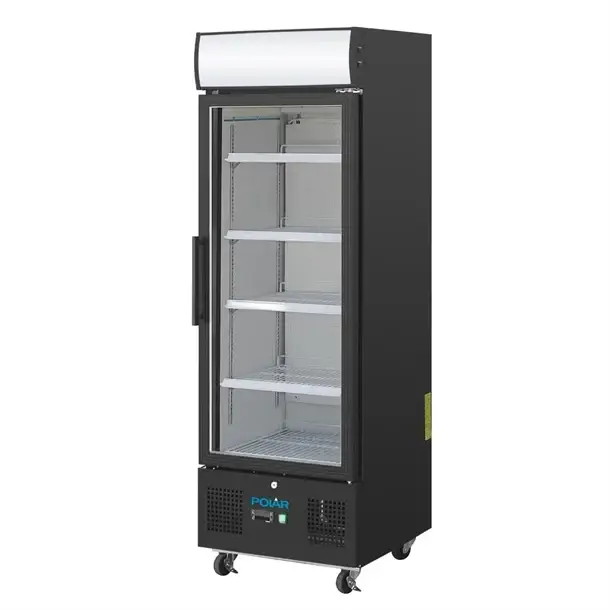 Polar Polar G-Series | Rechtopstaande Display Koeling | 218Ltr | Zwart |169,2 x 53 x 57,5cm Alleen Vandaag
