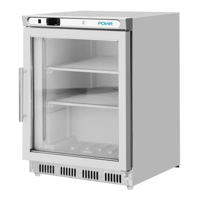 Express Levering HorecaTraders Vrieskast 129 L | RVS | -18 °C tot -22 °C | 2 schappen | 220–240V