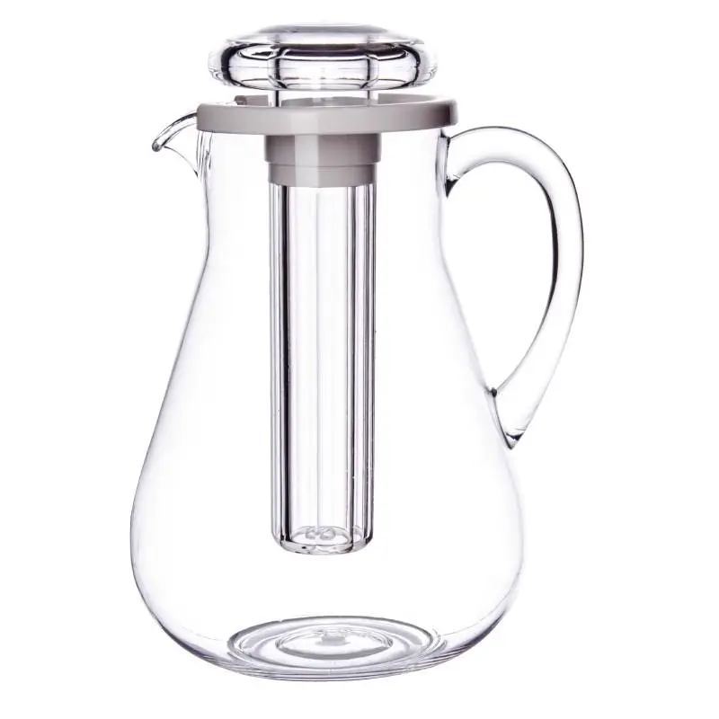 Koopje HorecaTraders Polycarbonaat schenkkan met ijsblokjes element, 3 l