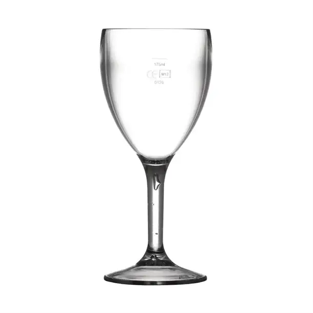 HorecaTraders Polycarbonaat wijnglazen | 255 ml | CE-gemarkeerd op 175 ml Flitsaanbieding