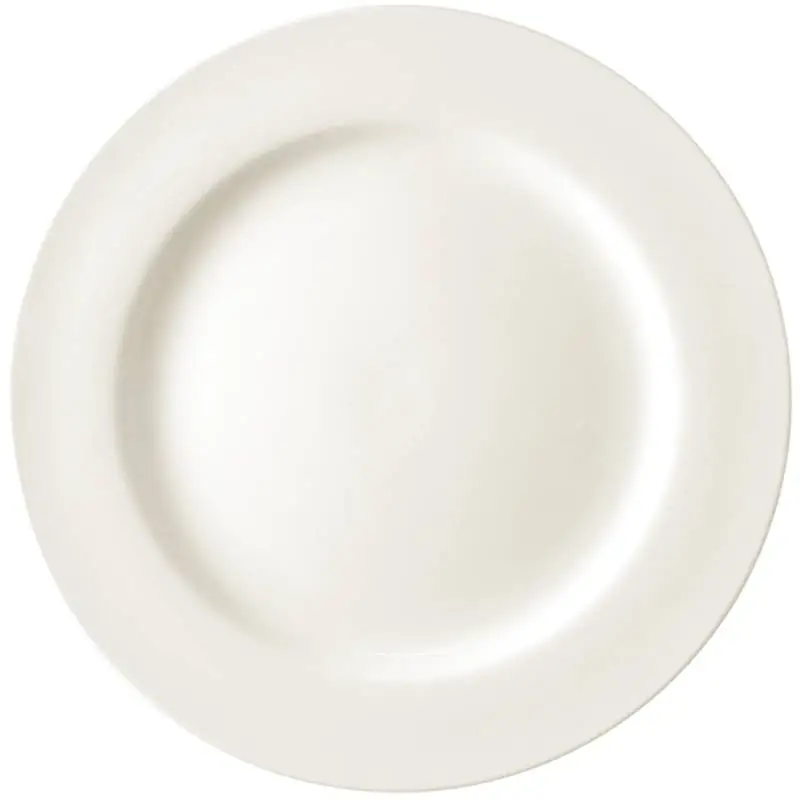 HorecaTraders Porselein Bord met Smalle Rand | 20cm (Stuks 6) Hete Deal