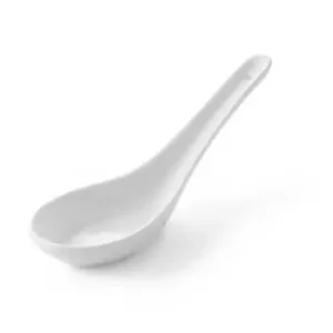 Hete Deal Hendi Porselein Dressingpot Lepel Wit | 12 stuks