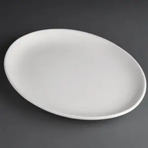 Athena Porselein ovaal plat bord | 30 cm (stuks 6) Dagaanbieding