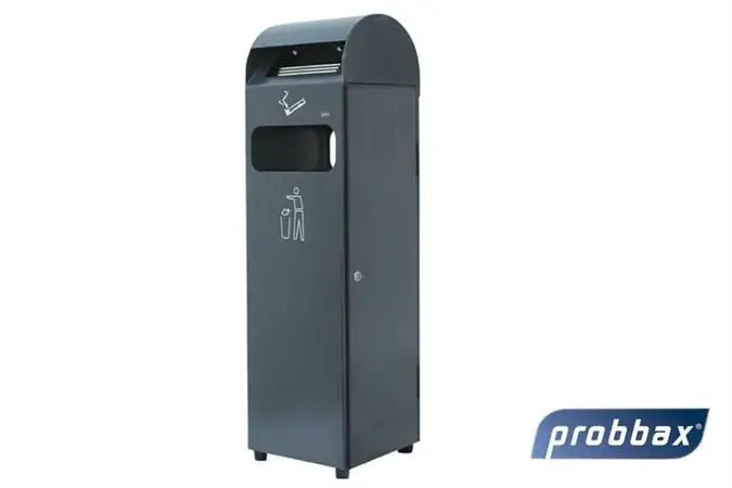 Op = Op HorecaTraders Staande asbak 3 liter + afvalbak van 29 liter