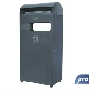 Seizoensaanbieding HorecaTraders Staande asbak 4,7 liter + afvalbak van 48 liter