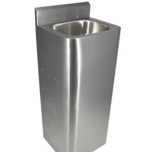 Koop Online HorecaTraders staande wastafel van RVS | B 400 x D 350 x H 1000 mm